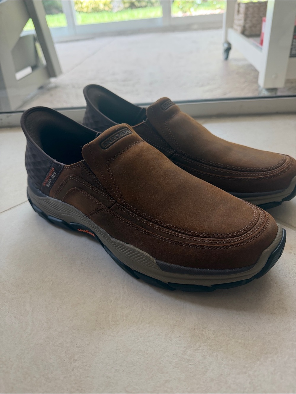 Skechers Brown Slip-On Casual Walking Loafers